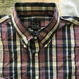 JOS. A. BANK {XL} Casual or Dress Long Sleeve Plaid Button Down Shirt